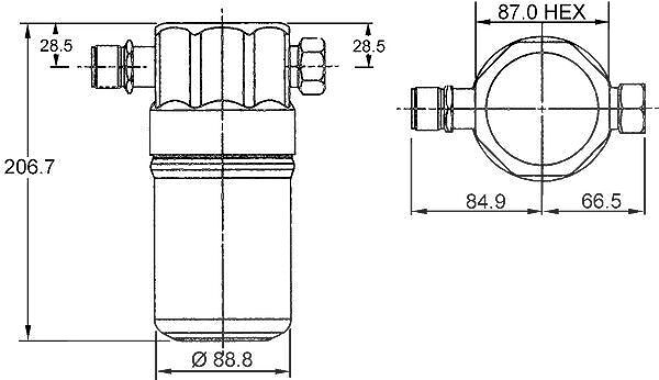 Mahle Trockner, Klimaanlage [Hersteller-Nr. AD36000S] für Audi, VW