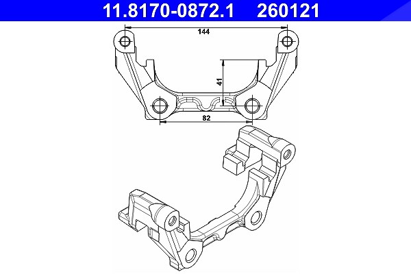 Ate Halter, Bremssattel [Hersteller-Nr. 11.8170-0872.1] für Renault