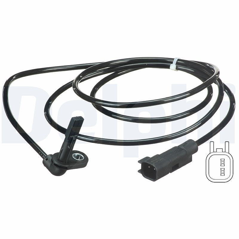 Delphi Sensor, Raddrehzahl [Hersteller-Nr. SS20356] für Vauxhall, Opel