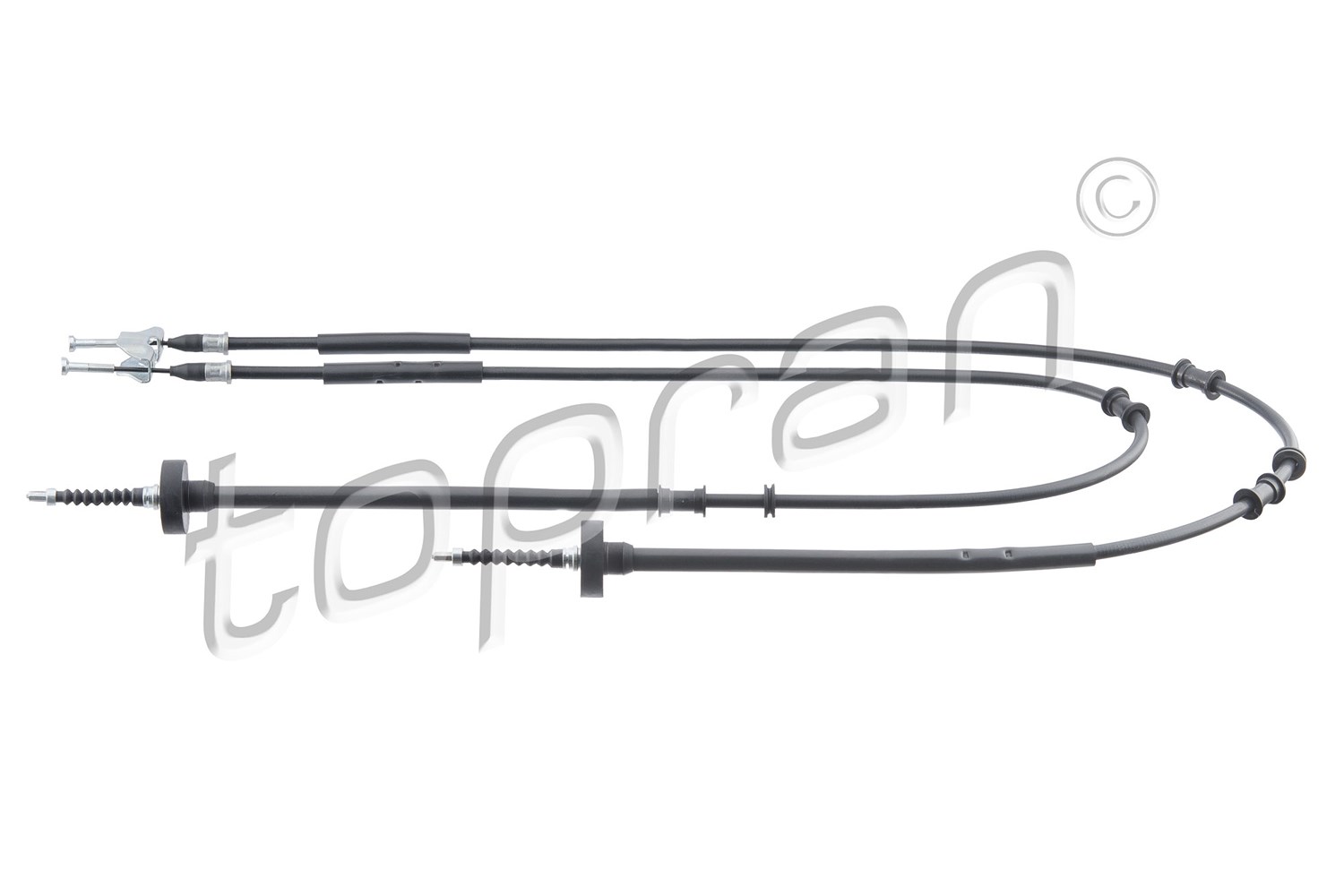 Topran Handbremsseil hinten links + rechts [Hersteller-Nr. 205508] für Vauxhall, Opel