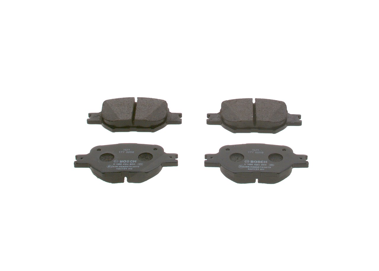 Bosch Bremsbelagsatz, Scheibenbremse [Hersteller-Nr. 0986424808] für Honda, Toyota