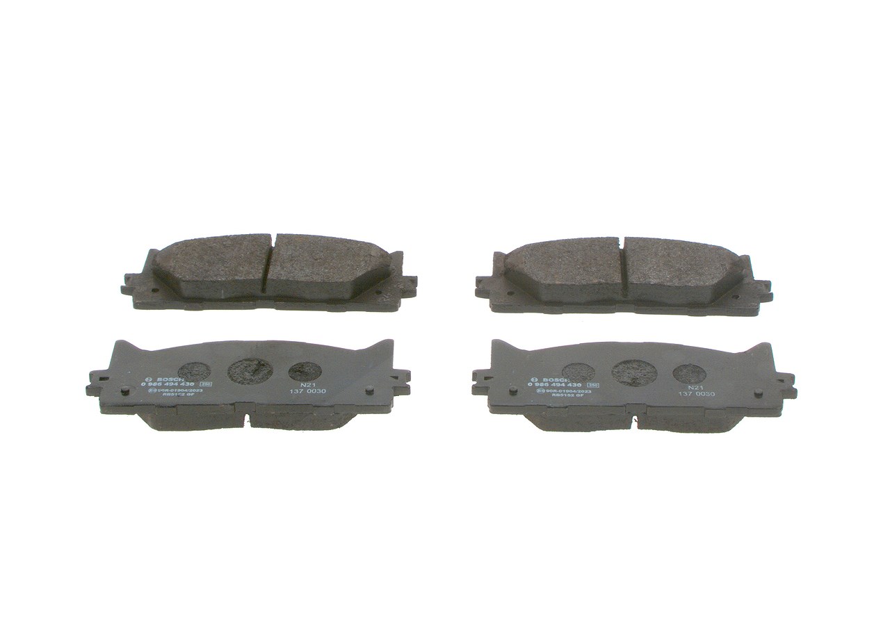 Bosch Bremsbelagsatz, Scheibenbremse [Hersteller-Nr. 0986494430] für Lexus, Toyota