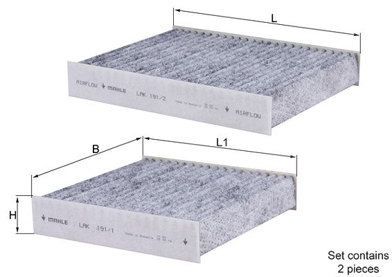Mahle Filter, Innenraumluft [Hersteller-Nr. LAK191/S] für Ds, Peugeot, Citroën, Audi