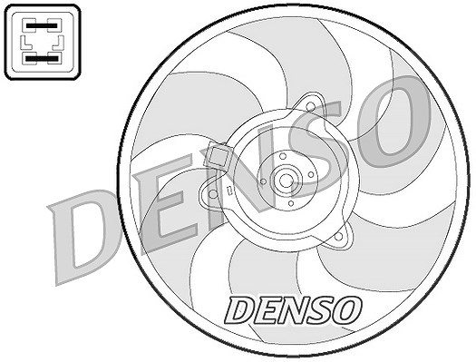 Denso Lüfter, Motorkühlung [Hersteller-Nr. DER07008] für Peugeot, Citroën