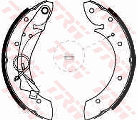 Trw Bremsbackensatz [Hersteller-Nr. GS8635] für Citroën, Peugeot, Proton