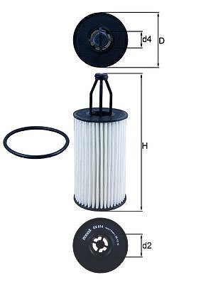 Mahle Ölfilter [Hersteller-Nr. OX814D] für Mercedes-Benz