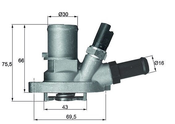 Mahle Thermostat, Kühlmittel [Hersteller-Nr. TI14988] für Lancia, Ford, Chrysler, Fiat