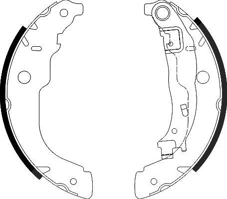 Hella Bremsbackensatz [Hersteller-Nr. 8DB355003-031] für Peugeot, Ds, Citroën