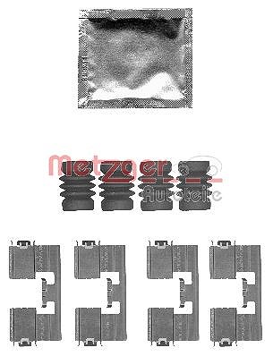 Metzger Autoteile Zubehörsatz, Scheibenbremsbelag [Hersteller-Nr. 109-1818] für Citroën, Chevrolet, Opel, Vauxhall