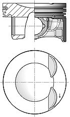 Kolbenschmidt Kolben [Hersteller-Nr. 41533600] für VW, Skoda, Audi, Cupra, Seat