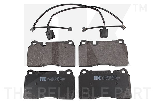 Nk Bremsbelagsatz Vorderachse [Hersteller-Nr. 224788] für VW, Seat, Aston Martin, Land Rover, Audi