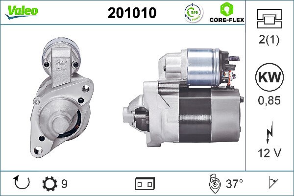 Valeo Starter [Hersteller-Nr. 201010] für Proton, Dacia, Nissan, Renault
