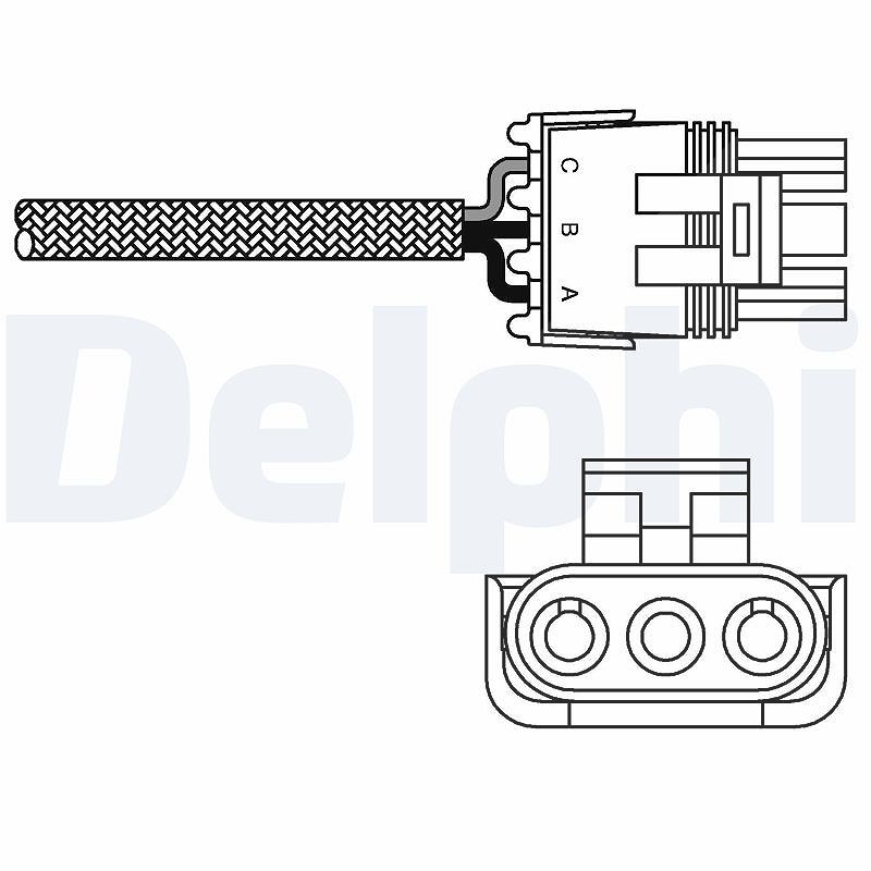 Delphi Lambdasonde [Hersteller-Nr. ES10990-12B1] für Alpine, Volvo, Opel, Vauxhall, Renault, VW, Chevrolet, Toyota