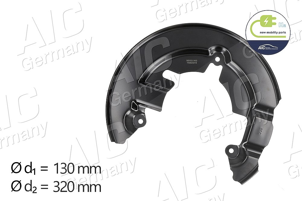 Aic Spritzblech, Bremsscheibe [Hersteller-Nr. 58103] für Ford