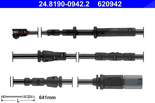 Ate Verschleisswarnkontakt hinten [Hersteller-Nr. 24.8190-0942.2] für BMW, Mini