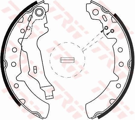 Trw Bremsbackensatz [Hersteller-Nr. GS8603] für Toyota