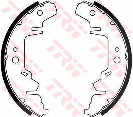 Trw Bremsbackensatz Trommelbremse [Hersteller-Nr. GS8643] für Kia, Chrysler, Plymouth, Dodge