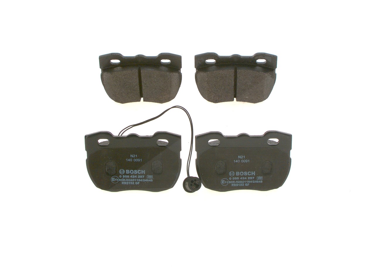 Bosch Bremsbelagsatz, Scheibenbremse [Hersteller-Nr. 0986424287] für Land Rover