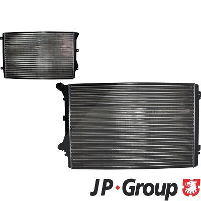 Jp Group Kühler, Motorkühlung [Hersteller-Nr. 1114208100] für Skoda, Audi, Seat, VW