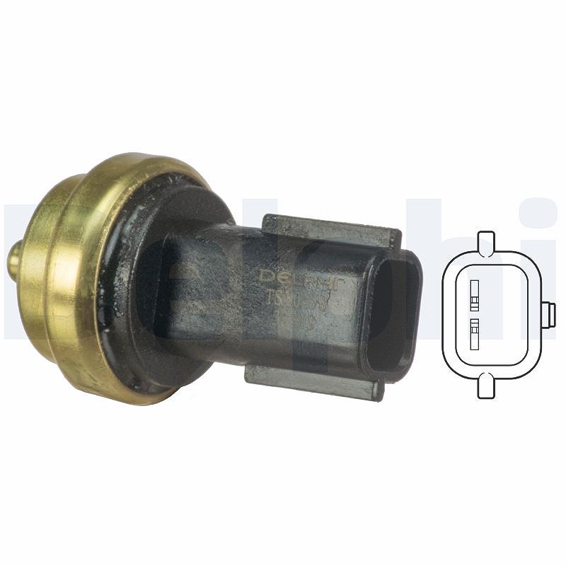 Delphi Sensor, Kühlmitteltemperatur [Hersteller-Nr. TS10458] für Opel, Mercedes-Benz, Infiniti, Nissan, Dacia, Suzuki, Renault, Smart, Vauxhall