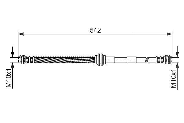 Bosch Bremsschlauch [Hersteller-Nr. 1987476325] für Porsche, Audi, VW