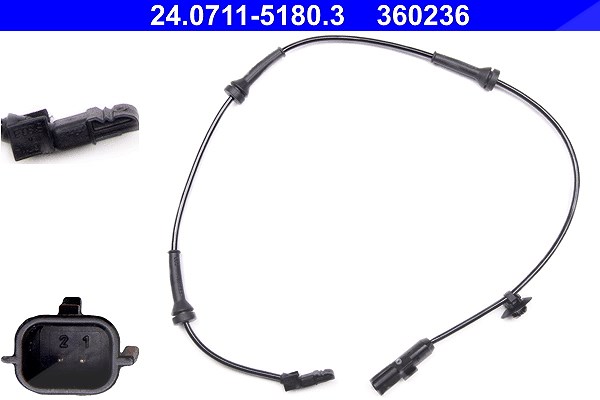 Ate Sensor, Raddrehzahl [Hersteller-Nr. 24.0711-5180.3] für Renault