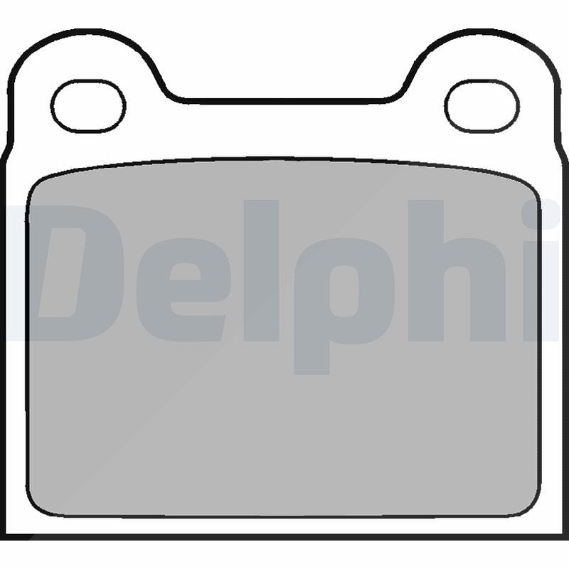 Delphi Bremsbelagsatz, Scheibenbremse [Hersteller-Nr. LP18] für Bedford, Vauxhall, Alfa Romeo, BMW, Mercedes-Benz, Volvo, VW, Talbot, Porsche, Saab, O