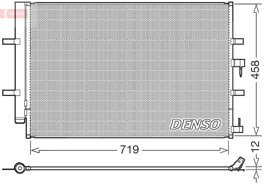 Denso Kondensator, Klimaanlage [Hersteller-Nr. DCN10036] für Ford