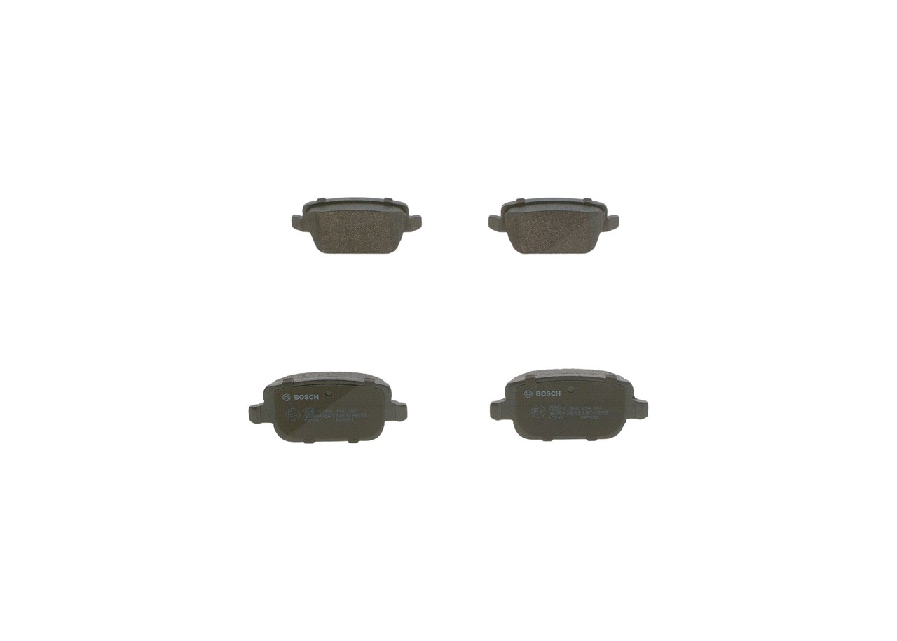 Bosch Bremsbeläge hinten (Satz) [Hersteller-Nr. 0986494247] für Volvo, Ford, Land Rover