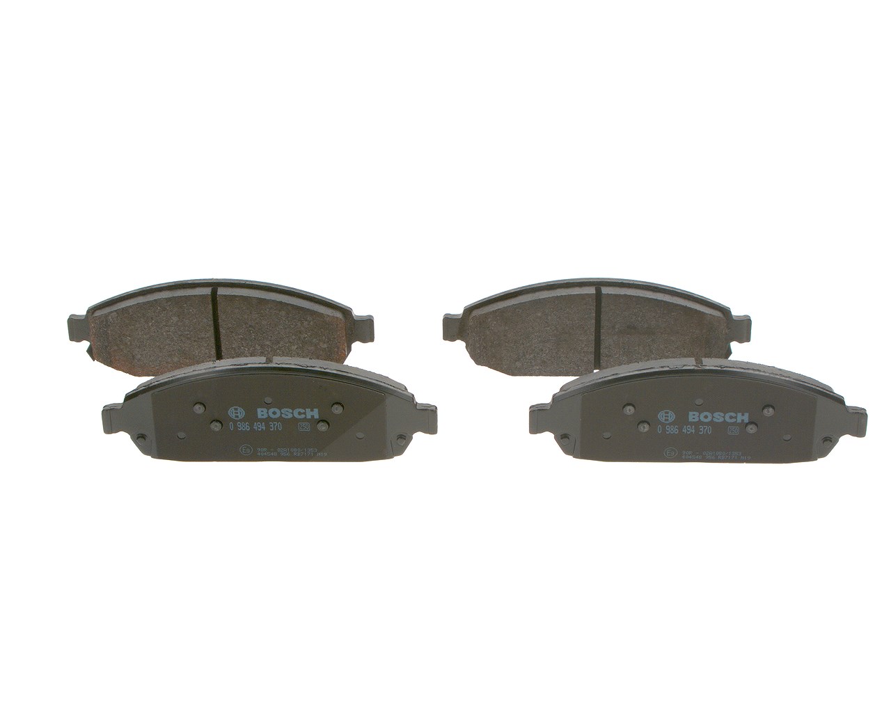 Bosch Bremsbelagsatz, Scheibenbremse [Hersteller-Nr. 0986494370] für Jeep