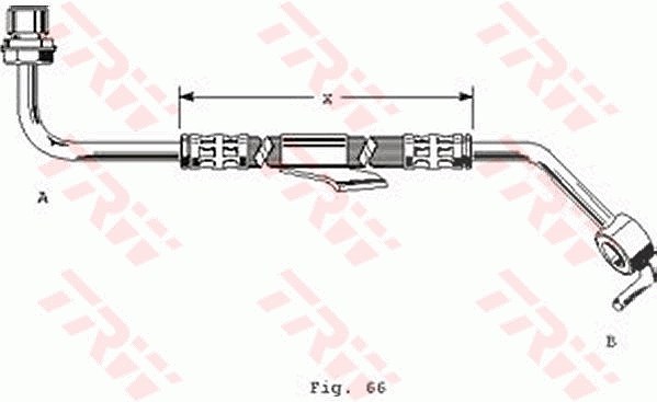 Trw Bremsschlauch Vorderachse links [Hersteller-Nr. PHD249] für Ford