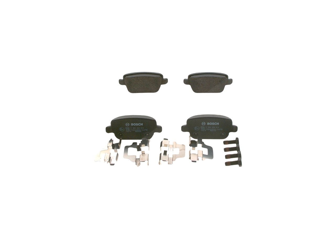 Bosch Bremsbeläge hinten (Satz) [Hersteller-Nr. 0986494214] für Land Rover, Ford