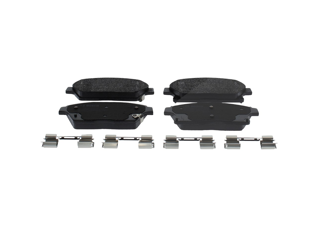 Bosch Bremsbeläge vorne (Satz) [Hersteller-Nr. 0986494657] für Vauxhall, Opel, Chevrolet, Cadillac