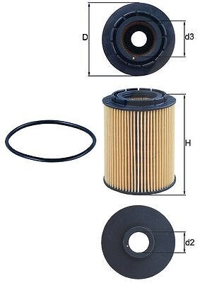 Mahle Ölfilter [Hersteller-Nr. OX160D] für Audi, Porsche, Jeep, Ford, Mercedes-Benz, VW