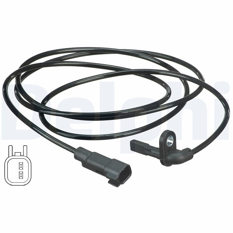 Delphi Sensor, Raddrehzahl [Hersteller-Nr. SS20357] für Vauxhall, Opel