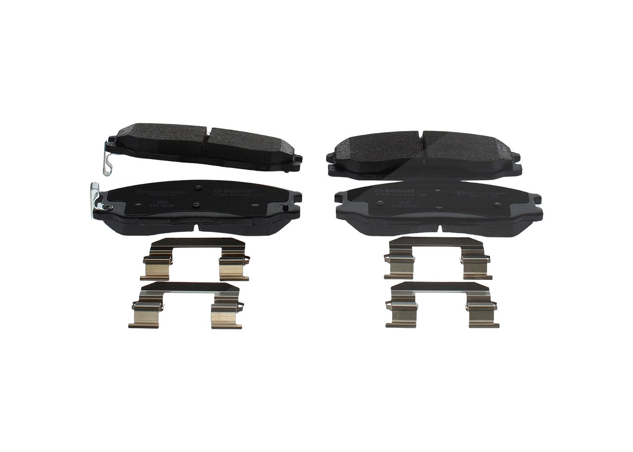Bosch Bremsbelagsatz, Scheibenbremse [Hersteller-Nr. 0986494650] für Hyundai, Ssangyong
