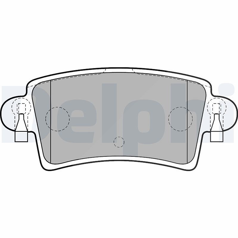 Delphi Bremsbelagsatz, Scheibenbremse [Hersteller-Nr. LP1747] für Opel, Nissan, Vauxhall, Renault