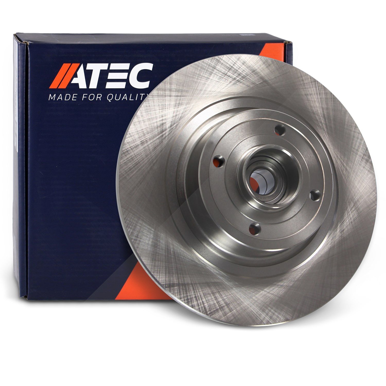 Atec 1x Bremsscheibe hinten+ABS-RING+Radlager [Hersteller-Nr. 10601086] für Renault