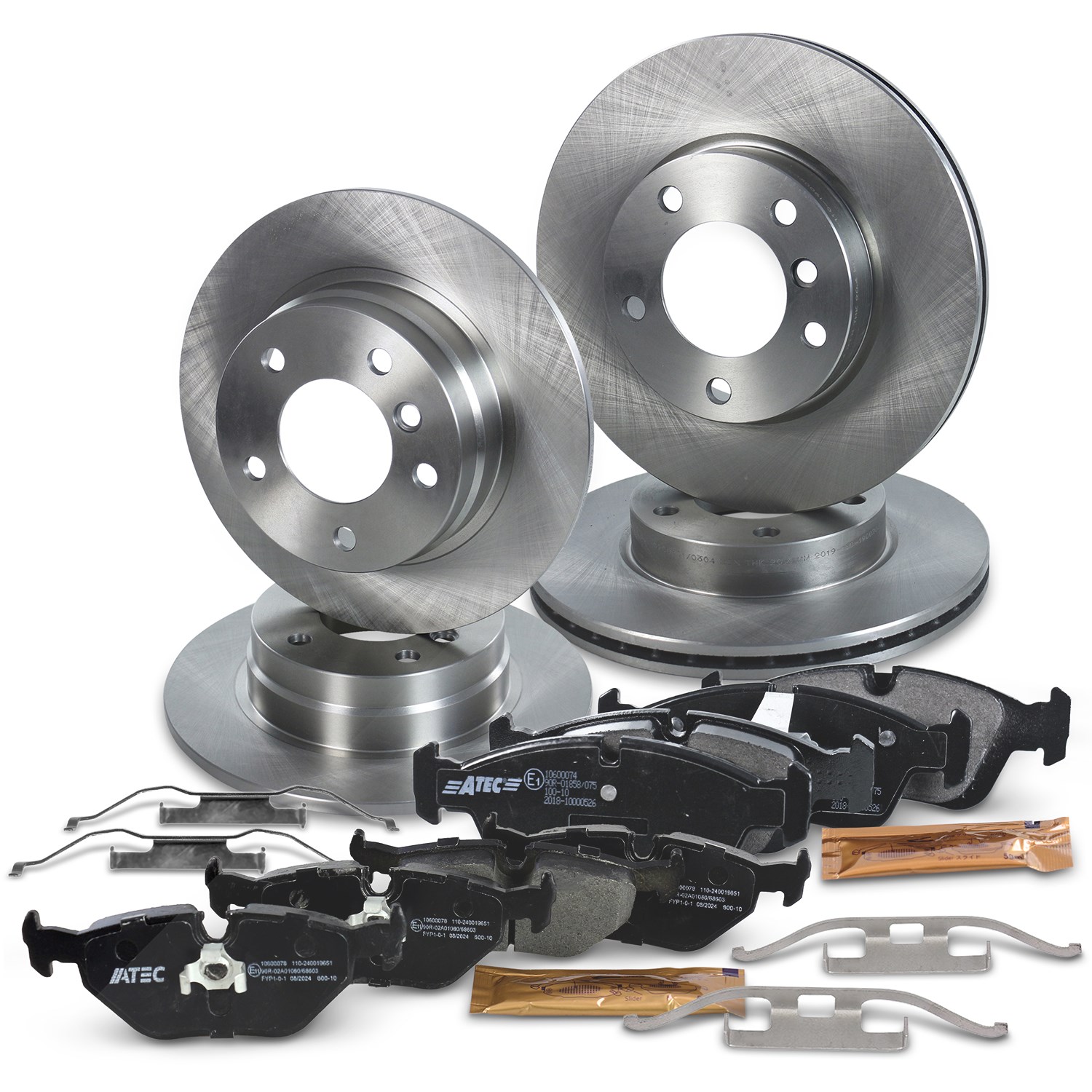 Bestprice Bremsscheiben + Bremsbeläge Hinten + Vorne [Hersteller-Nr. 10603292] für BMW