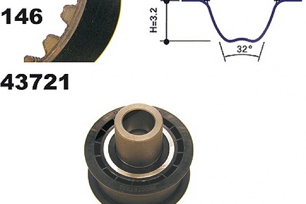 Mapco Zahnriemensatz [Hersteller-Nr. 23721] für Vauxhall, Opel