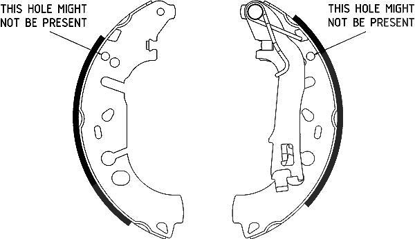 Hella Bremsbackensatz [Hersteller-Nr. 8DB355002-971] für Vauxhall, Opel, German E Cars, Fiat