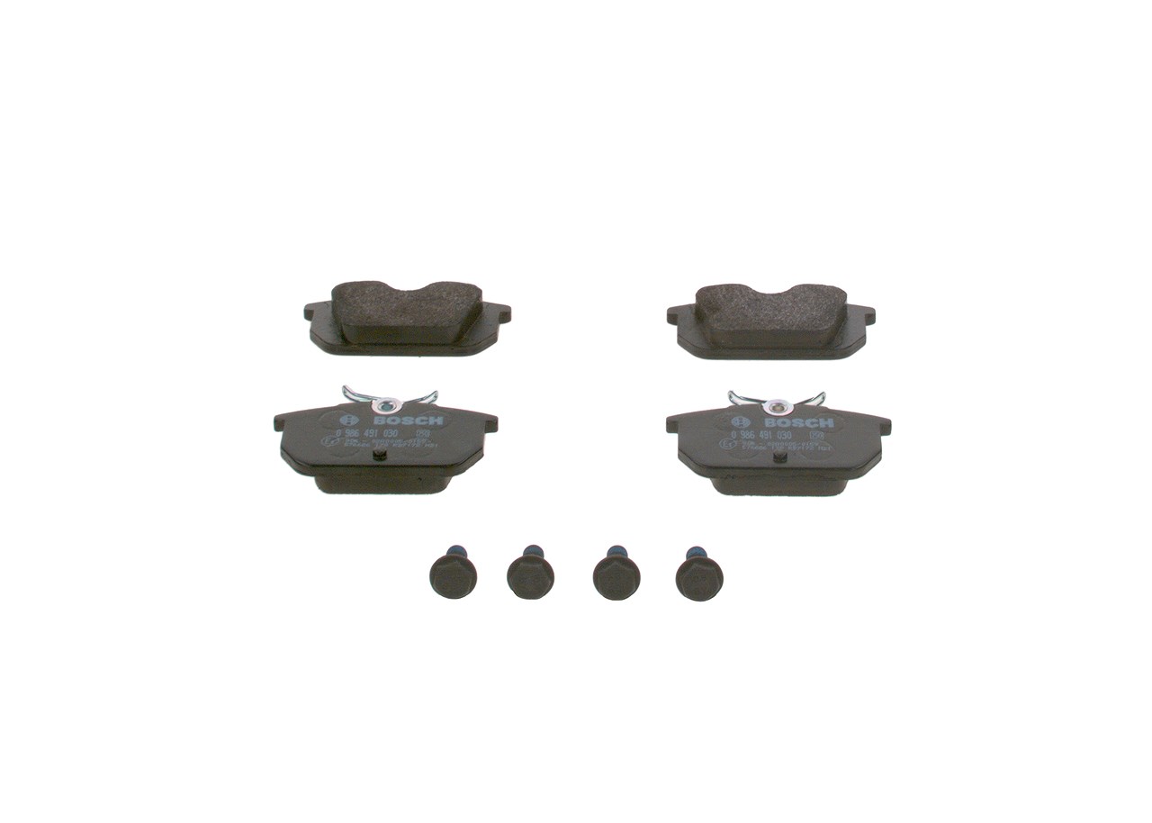 Bosch Bremsbelagsatz, Scheibenbremse [Hersteller-Nr. 0986491030] für Fiat, Lancia, Alfa Romeo
