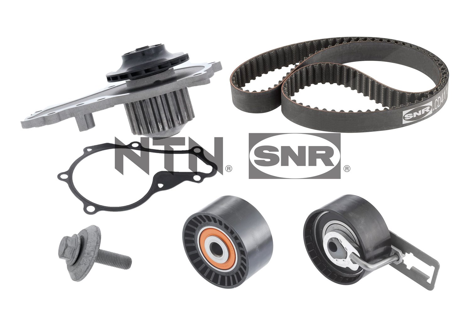 Snr Wasserpumpe + Zahnriemensatz [Hersteller-Nr. KDP459.670] für Peugeot, Ds, Ford, Volvo, Fiat, Mazda, Citroën, Mitsubishi
