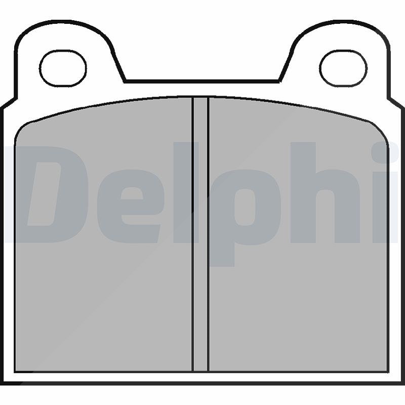 Delphi Bremsbelagsatz, Scheibenbremse [Hersteller-Nr. LP20] für VW, Porsche, Ford, Alfa Romeo, Opel, Mercedes-Benz, Vauxhall, Ferrari, BMW - Bild 5