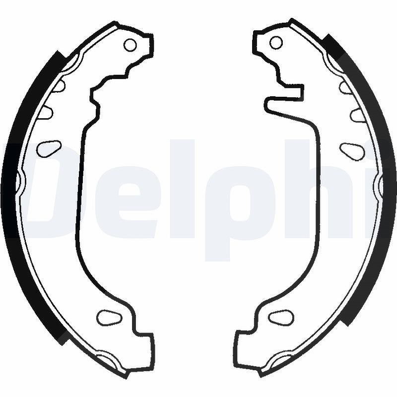 Delphi Bremsbackensatz [Hersteller-Nr. LS1404] für Renault