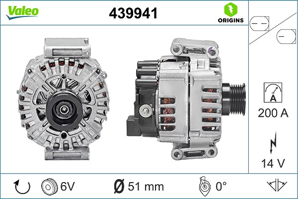 Valeo Generator [Hersteller-Nr. 439941] für Mercedes-Benz