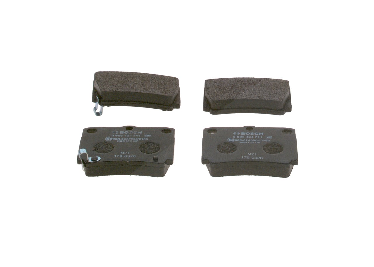 Bosch Bremsbelagsatz, Scheibenbremse [Hersteller-Nr. 0986424711] für Mitsubishi