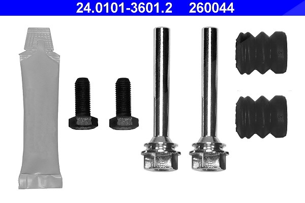 Ate Zubehörsatz, Bremssattel [Hersteller-Nr. 24.0101-3601.2] für Fiat, Lancia, Peugeot, Saab, Volvo, Mercedes-Benz, Alfa Romeo, Seat, Audi, VW