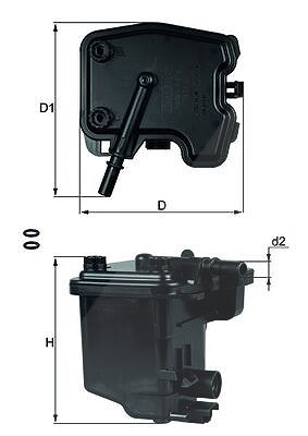 Mahle Kraftstofffilter [Hersteller-Nr. KL431D] für Santana, Citroën, Mazda, Volvo, Suzuki, Mini, Peugeot, Fiat, Ford
