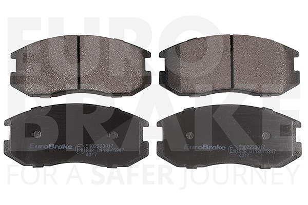 Eurobrake Satz Bremsbeläge Vorderachse [Hersteller-Nr. 5502223017] für Mitsubishi